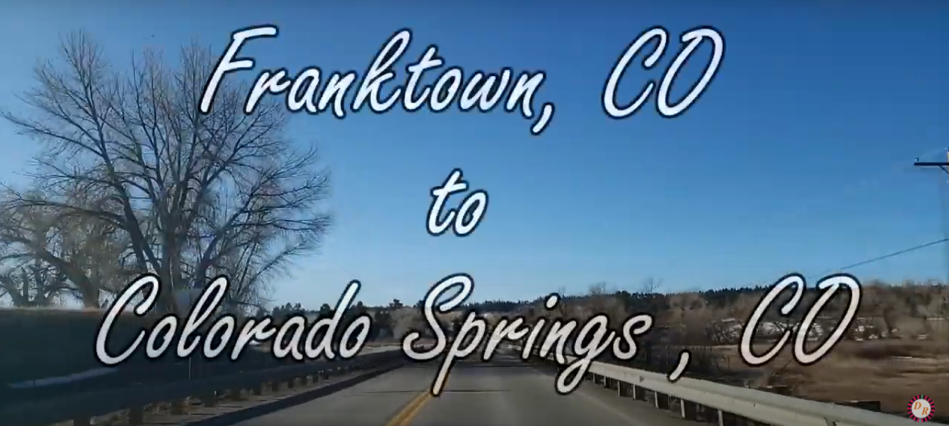 Franktown, Colorado to Colorado Springs, Colorado Driving Video